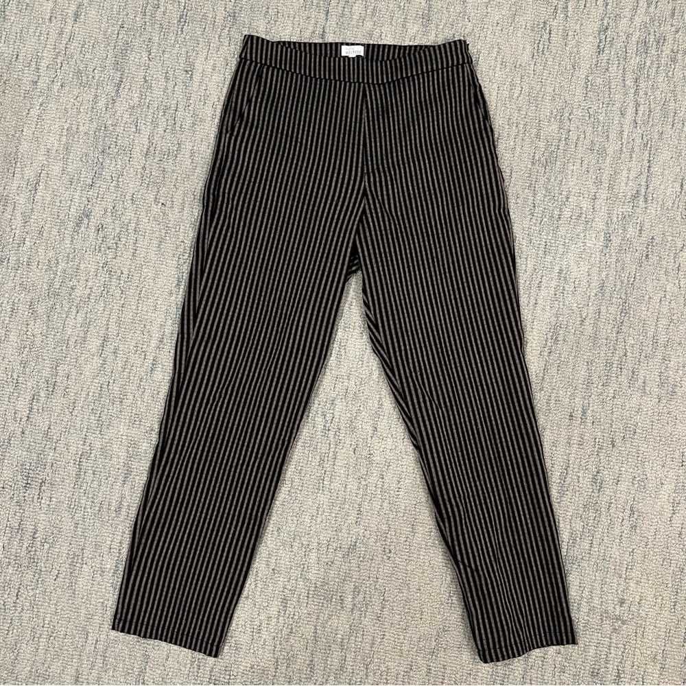 Black and cream striped dress pants from Tilly’s